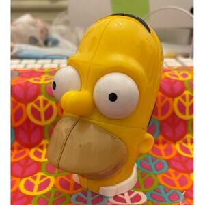 Vintage 2001 Homer Simpson's Rubik's 5" Puzzle Head Action Figure